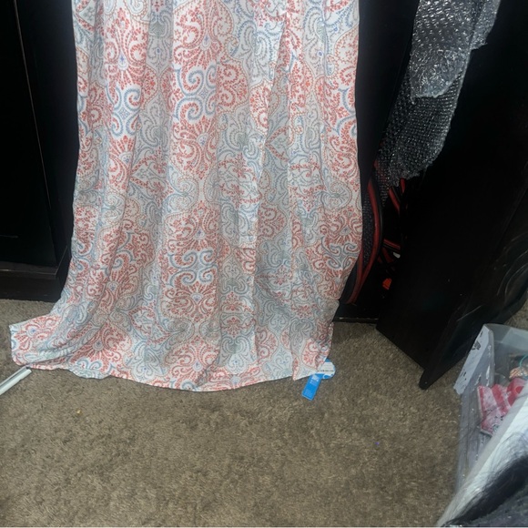 NWT Large Cupshe Haisley print long dress with adjustable straps - Picture 4 of 14